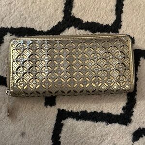 Michael Kors Metallic Gold Wallet-Very Worn
